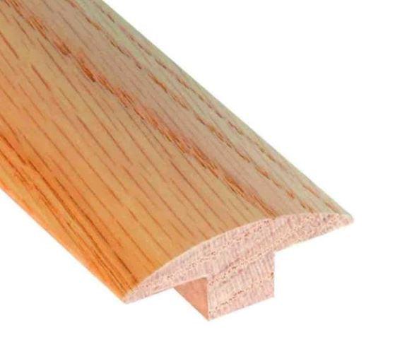 Red Oak Natural 0.653 in. Thick x 1.9 in. Wide x 78 in. Length Hardwood T-Molding - Super Arbor