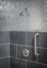 Moen Eva 12-in Brushed Nickel Wall Mount ADA-Compliant Grab Bar