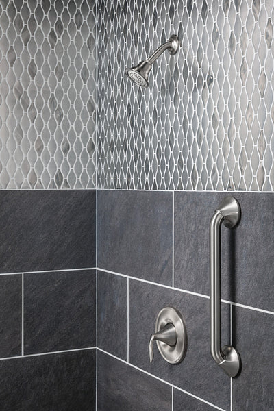 Moen Eva 12-in Brushed Nickel Wall Mount ADA-Compliant Grab Bar
