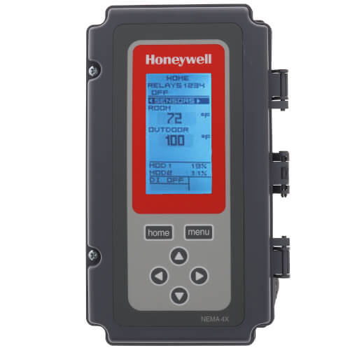 Honeywell T775M2022 temperature controller - front view (Type: Modulating; Voltage: 24V, 120v, 240v)
