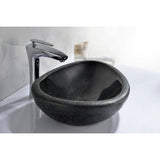 ANZZI Twin Vessel Sink in Desert Black, Natural Stone, 18.8 x 15 x 5.1 in.