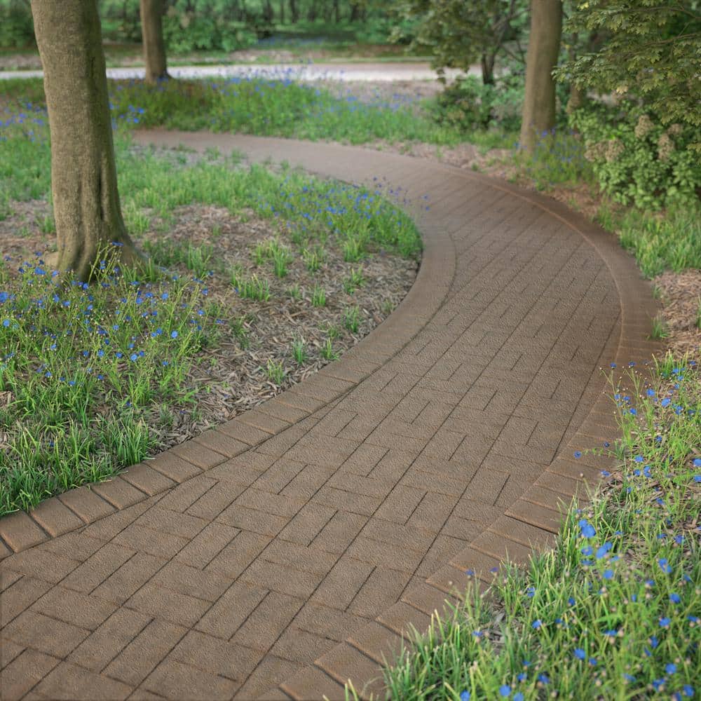 Pavestone Holland 7.87 in. L x 3.94 in. W x 36 in. H 60 mm Tan/Brown Concrete Paver (480-Pieces/103 sq. ft./Pallet)