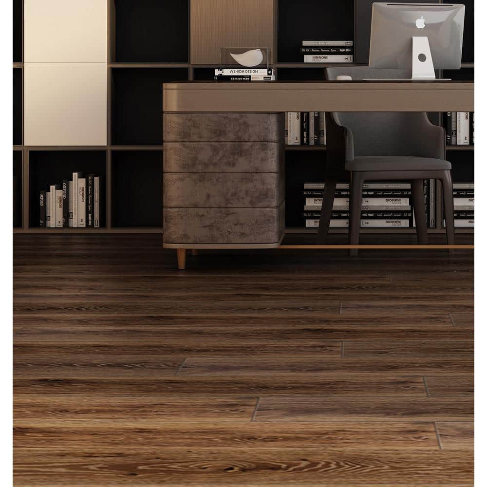 NATU Tan French Oak 3/8 in. T x 7.5 in. W Click Lock Wire Brushed Engineered Hardwood Flooring (19.4 sq.ft./case)