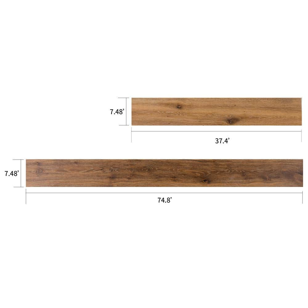 NATU Tan French Oak 3/8 in. T x 7.5 in. W Click Lock Wire Brushed Engineered Hardwood Flooring (19.4 sq.ft./case)