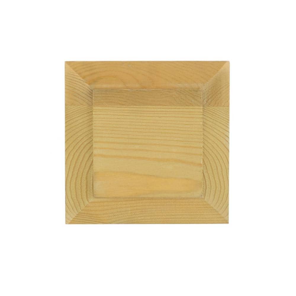 4 in. x 4 in. Hampton Flat Top Pressure Treated Pine Post Cap