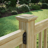 4 in. x 4 in. Hampton Flat Top Pressure Treated Pine Post Cap