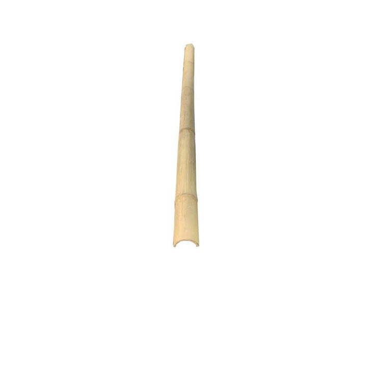 MGP 3.5 in. - 4 in. D x 60 in. L Natural Bamboo Half Round Fence Rail