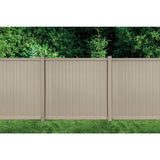 Sixth Avenue Tan Vinyl Fence Post Kit with 4 Brackets and Cap