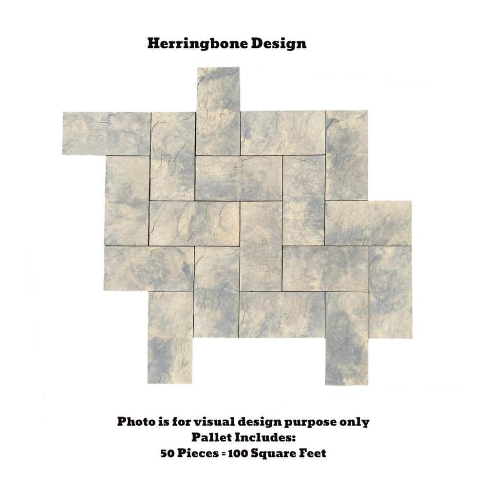 Nantucket Pavers Yorkstone 12 in. x 24 in. x 1.5 in. Tan Variegated Concrete Paver (50-Pieces/100 sq. ft./Pallet)
