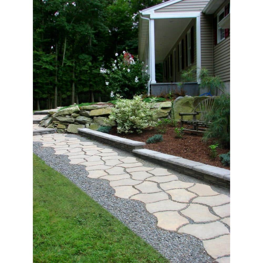 Nantucket Pavers Berkshire 13 in. x 19 in. Tan Variegated Irregular Paver Kit (60-Pieces per Pallet)