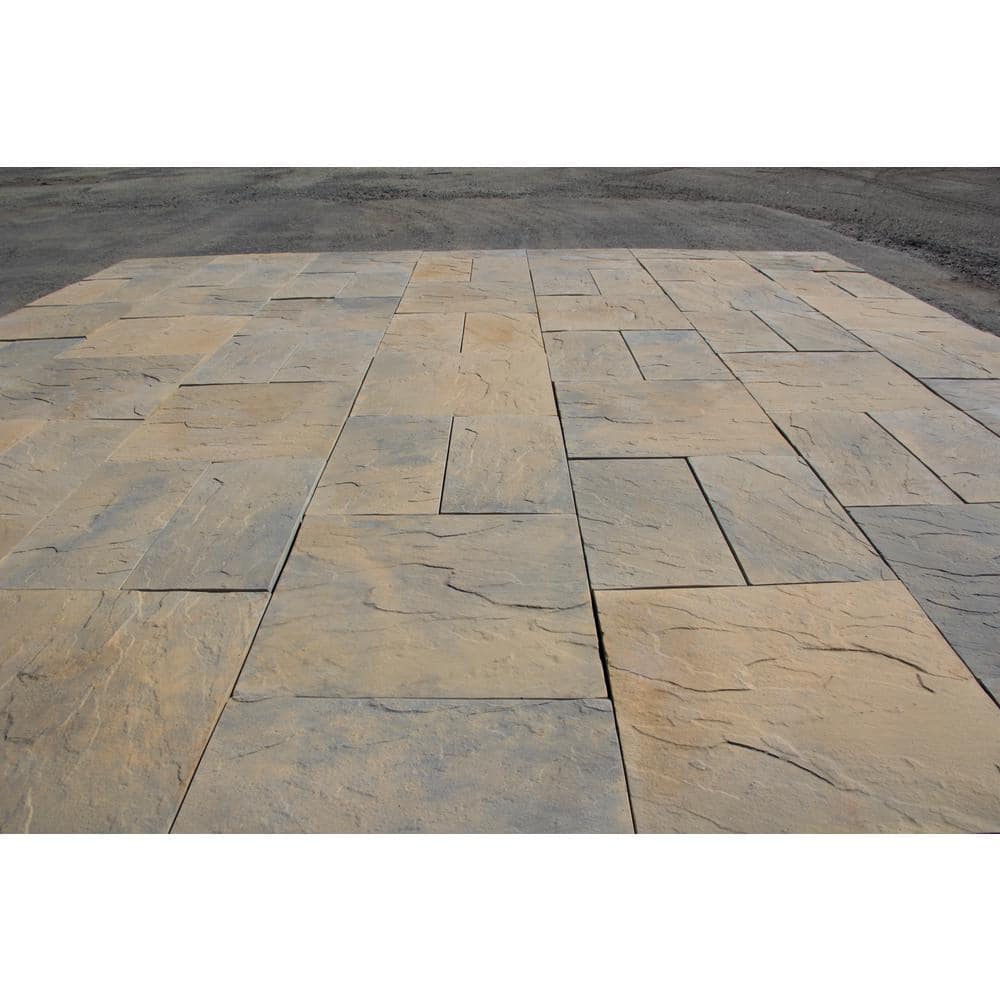 Nantucket Pavers Patio-on-a-Pallet 18 in. x 18 in. Concrete Tan Variegated Traditional Yorkstone Paver (32 Pieces/72 Sq Ft)