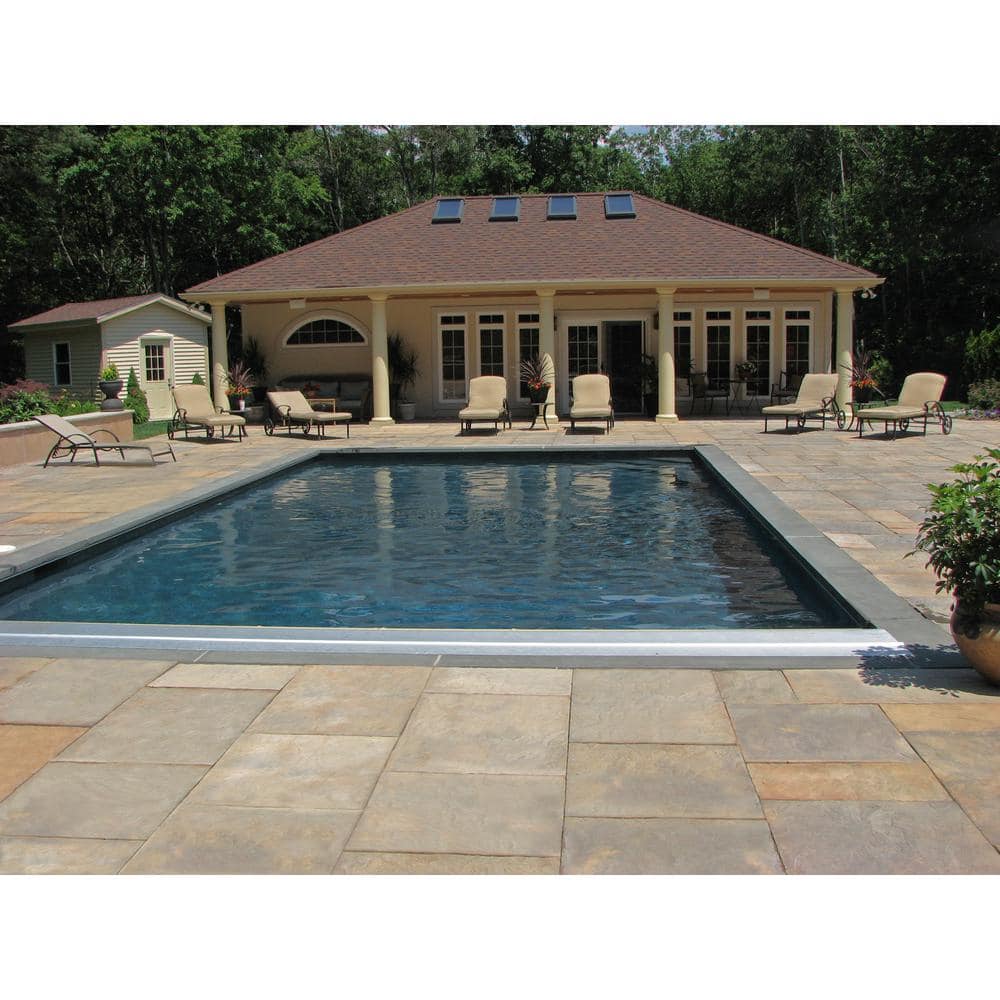 Nantucket Pavers Patio-on-a-Pallet 10 ft. x 10 ft. Concrete Tan Variegated Basket weave Yorkstone Paver (37 Pieces/100 Sq. Ft)