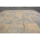 Nantucket Pavers Patio-on-a-Pallet 10 ft. x 10 ft. Concrete Tan Variegated Basket weave Yorkstone Paver (37 Pieces/100 Sq. Ft)