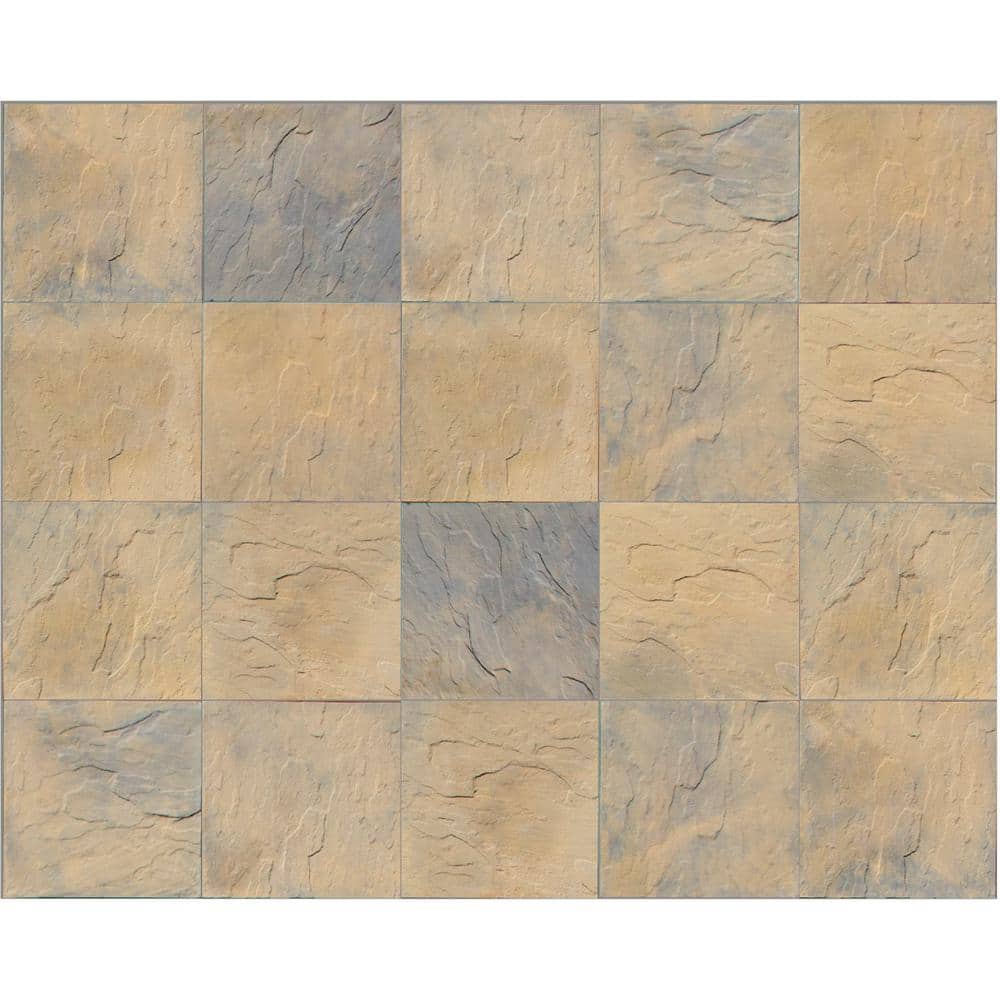 Nantucket Pavers Patio-on-a-Pallet 12 in. x 12 in. Concrete Tan Variegated Traditional Yorkstone Paver (100 Pieces/100 Sq Ft)