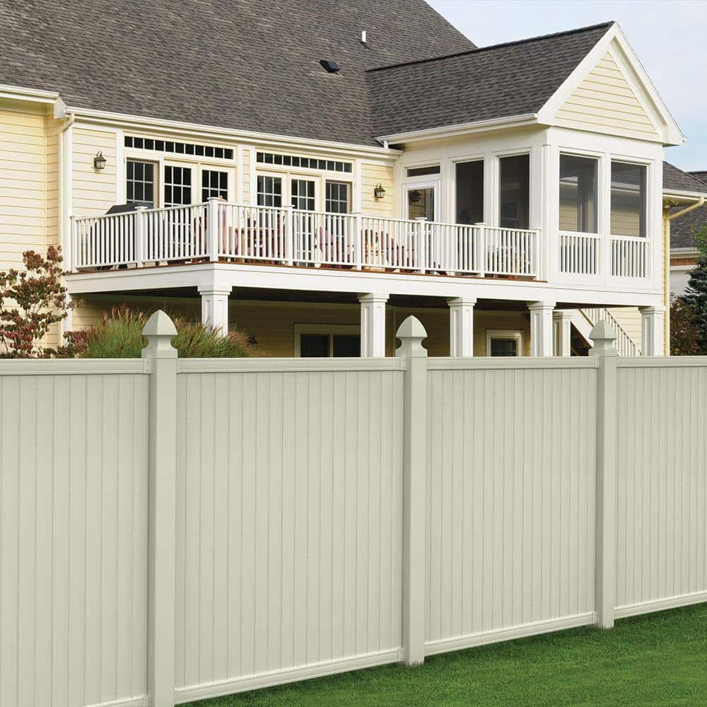 Veranda 5 in. x 5 in. Tan Vinyl Gothic Fence Post Cap