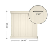 Veranda Pro-Series 6ft Tan Vinyl Woodbridge Privacy Fence Panel