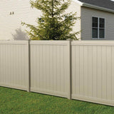 Veranda Pro-Series 6ft Tan Vinyl Woodbridge Privacy Fence Panel