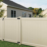 Veranda Pro-Series 6 ft. H x 8 ft. W Tan Vinyl Woodbridge Privacy Fence Panel