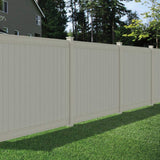 Veranda Pro-Series 6 ft. H x 8 ft. W Tan Vinyl Woodbridge Privacy Fence Panel