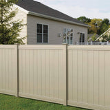 Veranda Pro-Series 6 ft. H x 8 ft. W Tan Vinyl Woodbridge Privacy Fence Panel