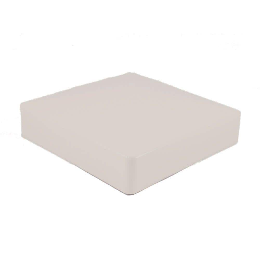 Weatherables 5 in. x 5 in. Tan Vinyl External Pyramid Post Cap