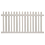 Weatherables Chelsea 4 ft. H x 8 ft. W Tan Vinyl Picket Fence Panel Kit