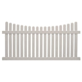 Weatherables Richmond 3 ft. x 6 ft. Tan Vinyl Picket Fence Panel Kit