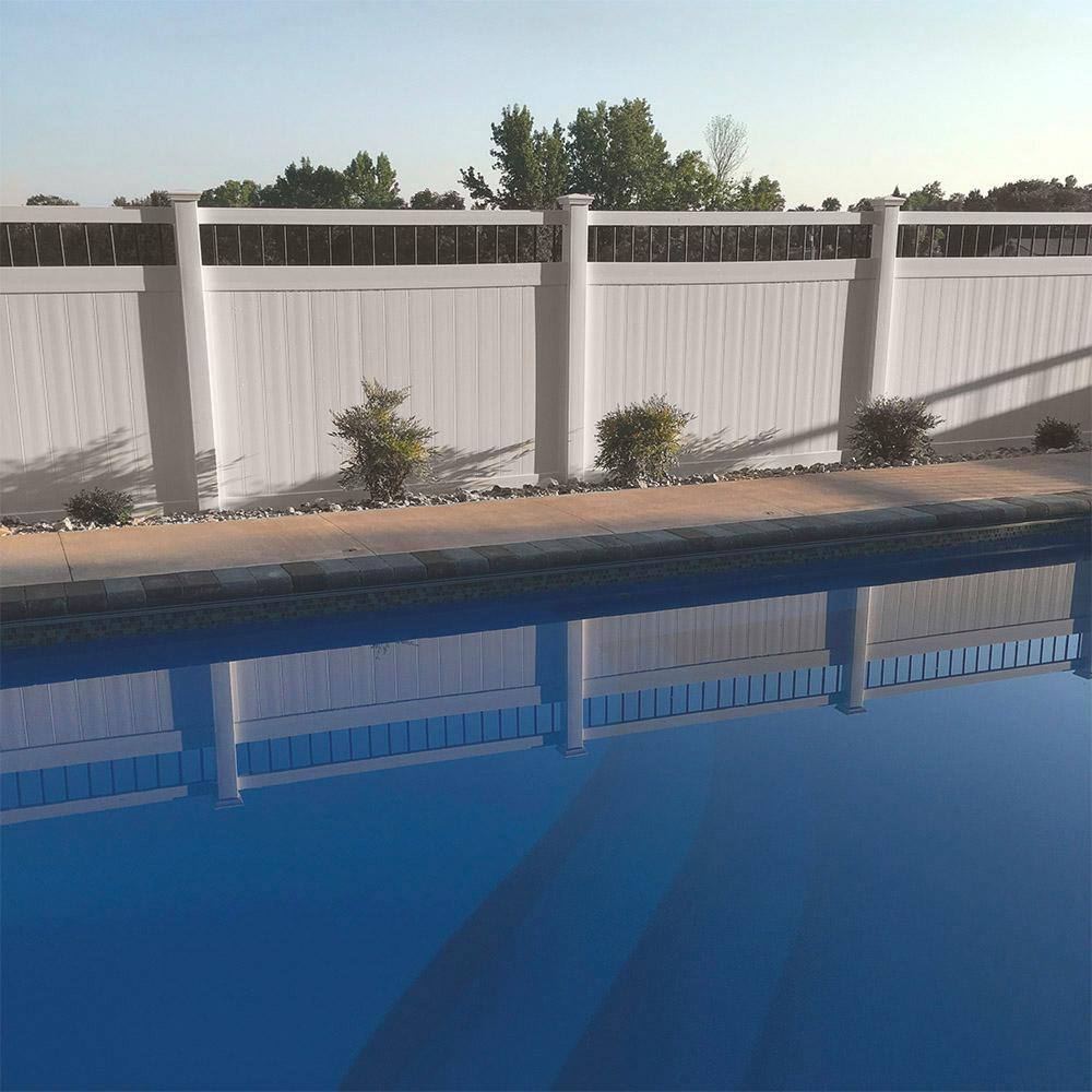 Weatherables Bradford 6 ft. H x 8 ft. W Tan Vinyl Privacy Fence Panel Kit