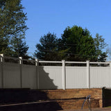 Weatherables Bradford 6 ft. H x 8 ft. W Tan Vinyl Privacy Fence Panel Kit