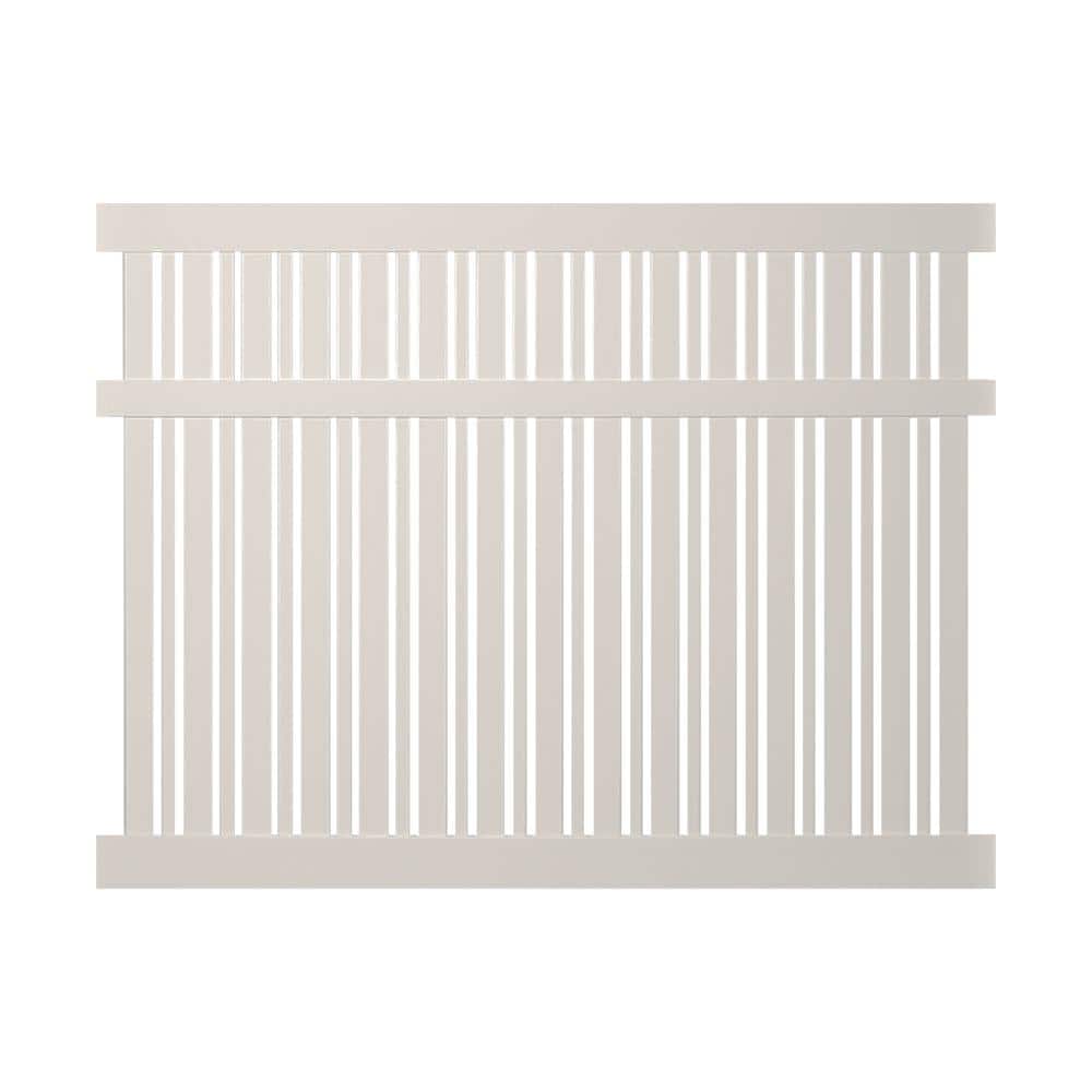 Weatherables Davenport 6 ft. H x 6 ft. W Tan Vinyl Semi-Privacy Fence Panel Kit