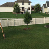 Weatherables Davenport 6 ft. H x 6 ft. W Tan Vinyl Semi-Privacy Fence Panel Kit