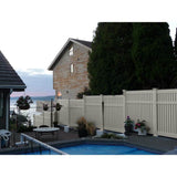 Weatherables Huntington 5 ft. H x 6 ft. W Tan Vinyl Semi-Privacy Fence Panel Kit
