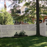Weatherables Huntington 5 ft. H x 6 ft. W Tan Vinyl Semi-Privacy Fence Panel Kit
