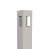 Weatherables 4 in. x 4 in. x 7 ft. Tan Vinyl Fence 3-Way Post