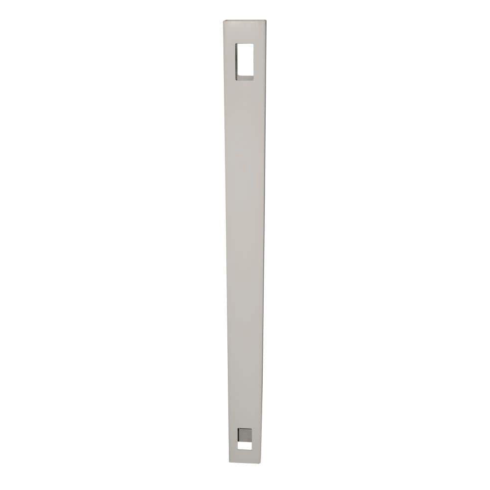 Weatherables 4 in. x 4 in. x 7 ft. Tan Vinyl Fence Line Post