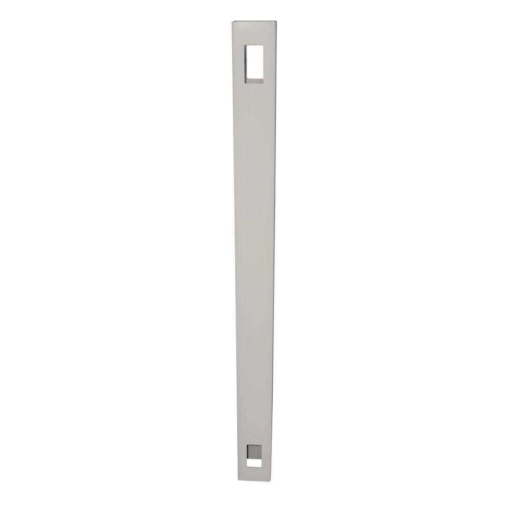 Weatherables 5 in. x 5 in. x 7 ft. Tan Vinyl Fence Line Post