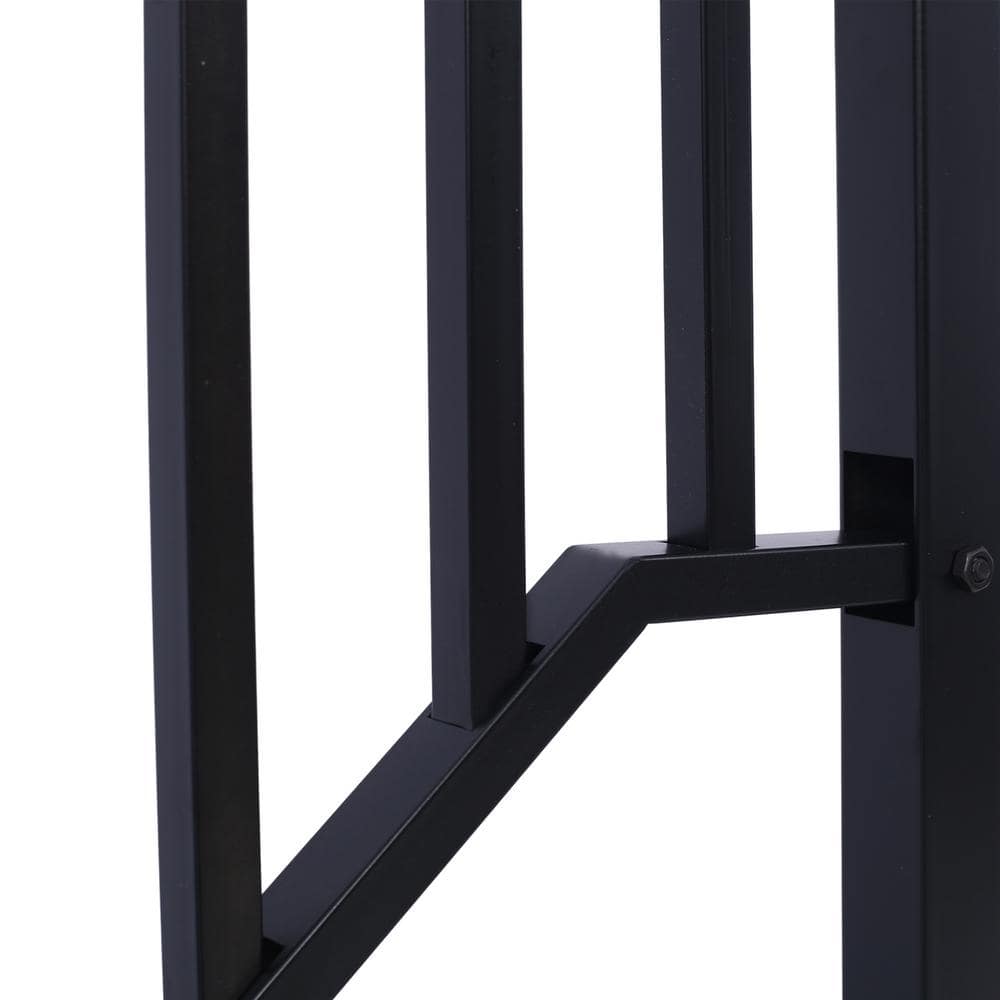 Tatayosi 66 in. H x 2 in. W Steel Handrails for Outdoor Steps, Fit 3 or 4 Steps Outdoor Stair Railing, Flexible Porch Railing Kit