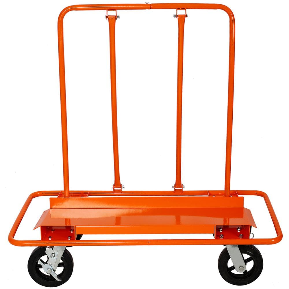Tatayosi Heavy Duty panel service cart 2400lbs load capacity with 8" Black Mold-On Rubber Wheels