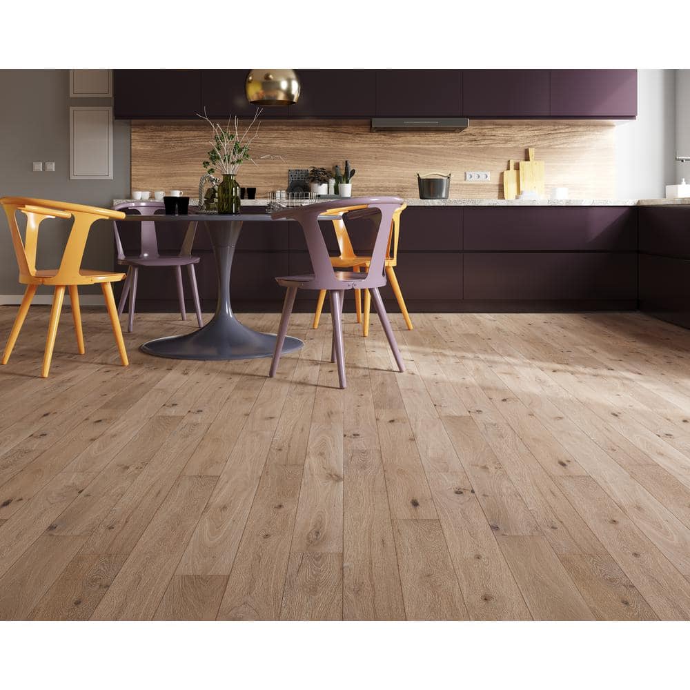 ACQUA FLOORS Tate Oak 1/4 in. T x 5 in. W Click Lock Engineered Hardwood Flooring (16.68 sq.ft./case)