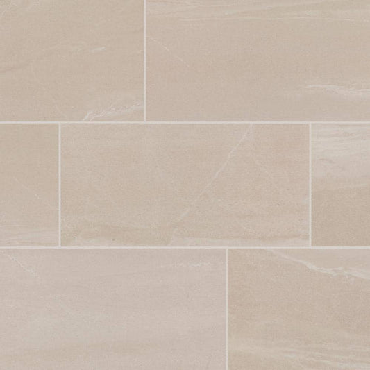 Daltile Rorington Taupe 12 in. x 24 in. Glazed Porcelain Floor and Wall Tile (17.6 sq. ft./Case)