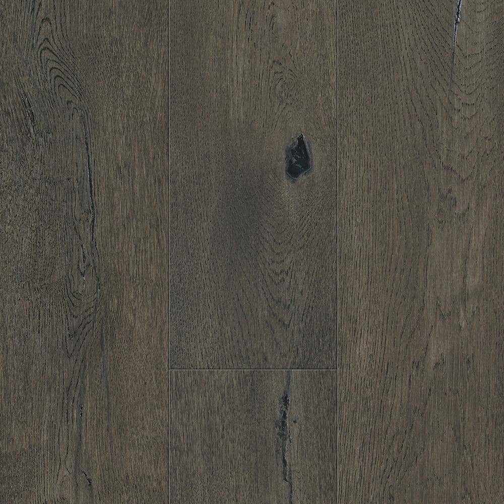 Sure+ Taupe Oak White Oak 1/4 in. T x 6.5 in. W Click Lock Wire Brushed Engineered Hardwood Flooring (21.7 sq.ft./case)
