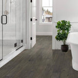 Sure+ Taupe Oak White Oak 1/4 in. T x 6.5 in. W Click Lock Wire Brushed Engineered Hardwood Flooring (21.7 sq.ft./case)