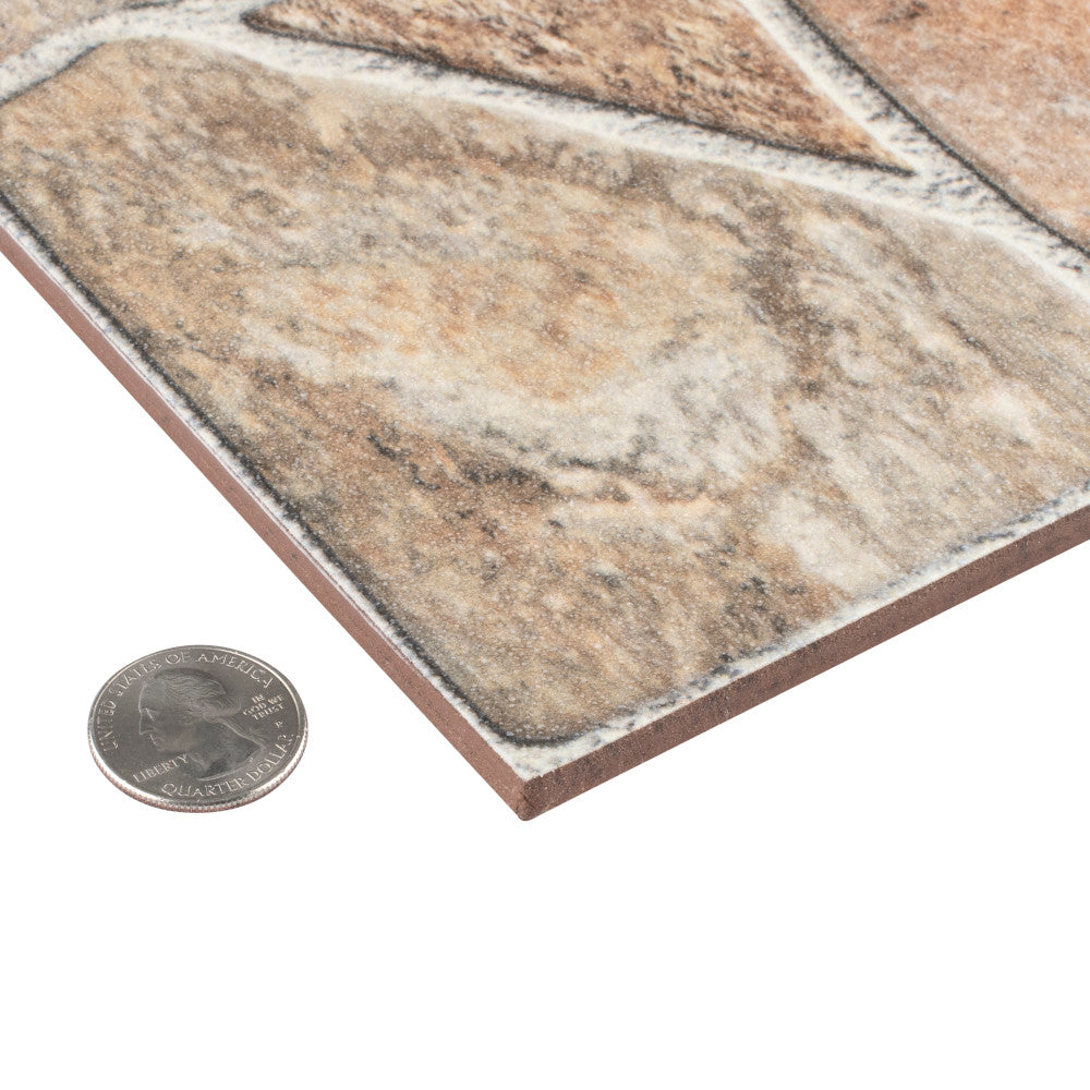 Merola Tile Leticia Beige 17-3/4 in. x 17-3/4 in. Ceramic Floor and Wall Tile (24.42 sq. ft./Case)