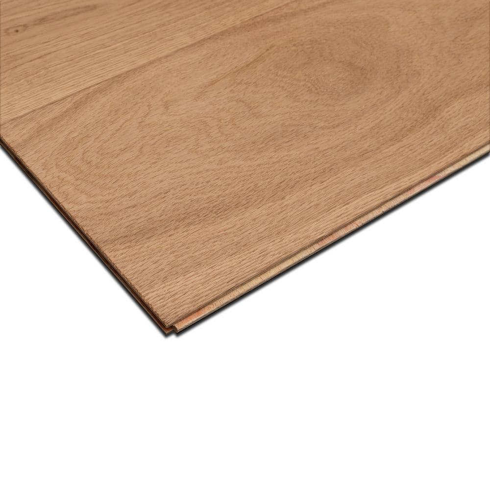 ASPEN FLOORING Teaberry White Oak 1/2 in. T x 7.5 in. W Tongue and Groove Wire Brushed Engineered Hardwood Flooring (30.4 sqft/case)