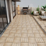 Tidoin Outdoor 1 ft. x 1 ft. Composite Deck Tile in Teak(22 Per Box)