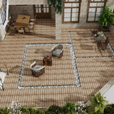 Tidoin Outdoor 1 ft. x 1 ft. Composite Deck Tile in Teak(22 Per Box)