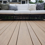 TimberTech Advanced PVC Vintage 1 in. x 6 in. x 1 ft. Square Weathered Teak PVC Sample (Actual: 1 in. x 5 1/2 in. x 1 ft)