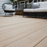 TimberTech Advanced PVC Vintage 1 in. x 6 in. x 1 ft. Square Weathered Teak PVC Sample (Actual: 1 in. x 5 1/2 in. x 1 ft)