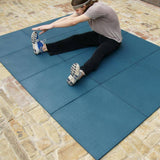 Rubber-Cal Eco-Sport 3/4 in. x 20 in. x 20 in. Terra Cotta Interlocking Rubber Tiles (5-Pack, 14 sq. ft.)