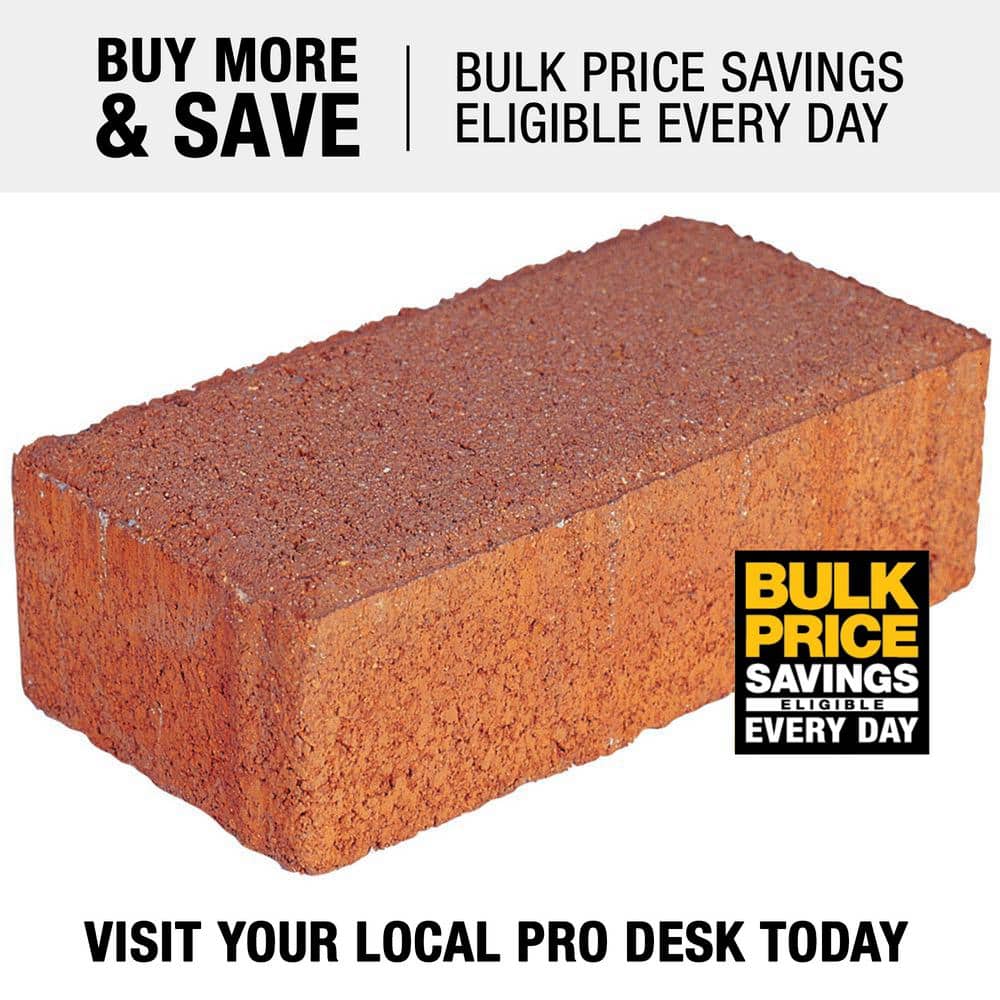 Pavestone Holland 7.87 in. L x 3.94 in. W x 2.36 in. H 60 mm Terracotta Concrete Paver (480-Pieces/103 sq. ft./Pallet)
